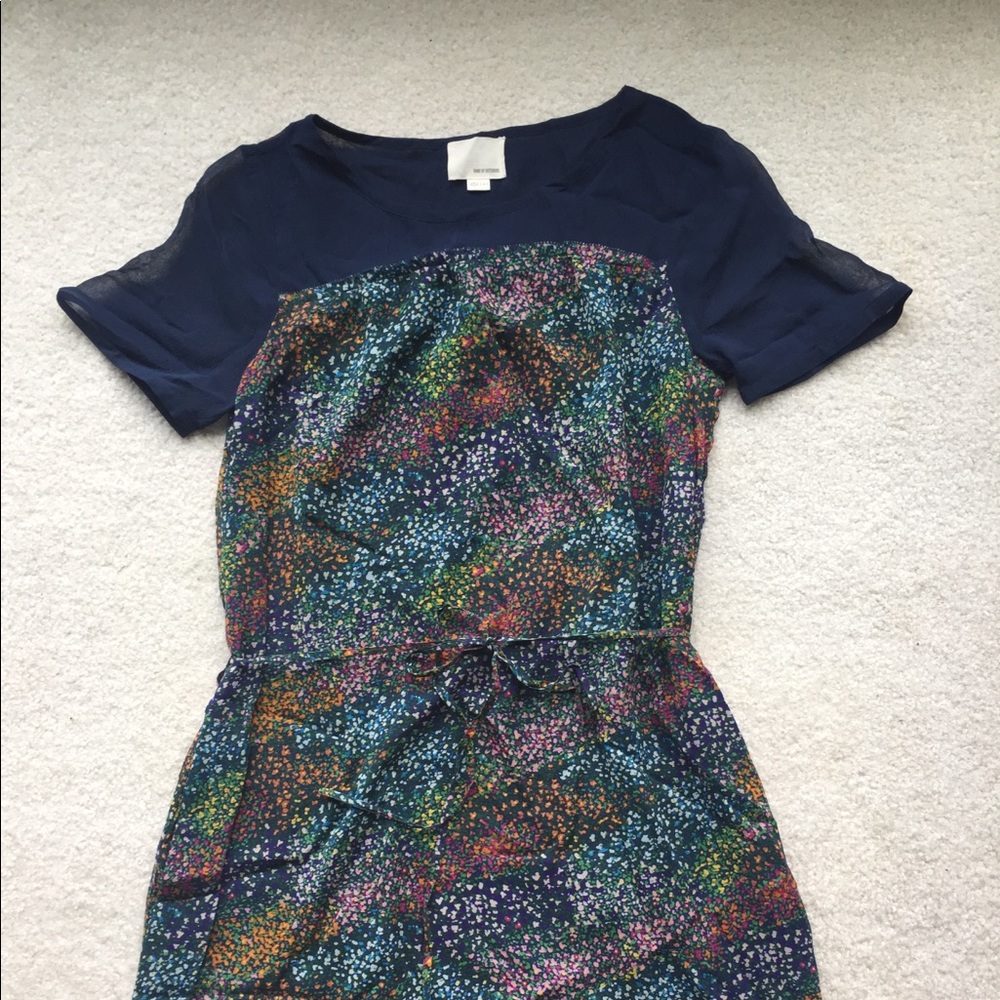 ✨ SOLD ✨ Band of Outsiders Flower Field Colorblock Dress